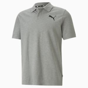 Pique Regular Fit Men's Polo Shirt, Medium Gray Heather-cat, extralarge-IND