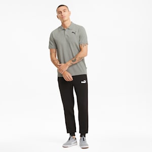 Pique Regular Fit Men's Polo Shirt, Medium Gray Heather-cat, extralarge-IND