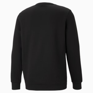 Essentials Big Logo Crew Neck Men's Sweater, Puma Black