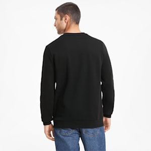 Essentials Big Logo Crew Neck Men's Sweater, Puma Black
