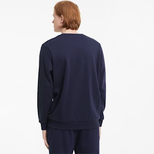 Essentials Big Logo Crew Neck Men's Sweater, Peacoat