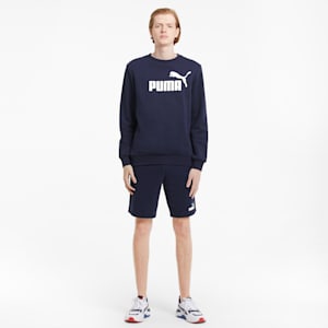 Essentials Big Logo Crew Neck Men's Sweater, Peacoat