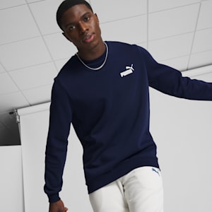 Essentials Small Logo Crew Neck Men's Sweatshirt, Peacoat, extralarge