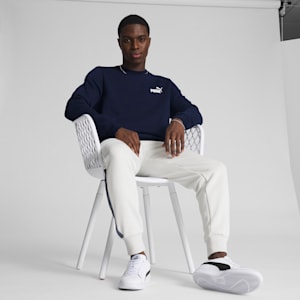 Essentials Small Logo Crew Neck Men's Sweatshirt, Peacoat, extralarge
