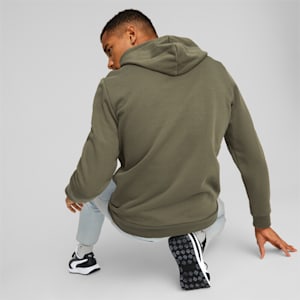 Essentials Big Logo Hoodie Men, Green Moss