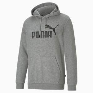 Big Logo Regular Fit Men's Hoodie, Medium Gray Heather, extralarge-IND