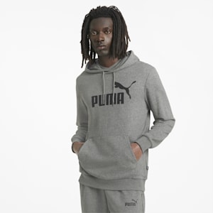 Mens grey puma hoodie sales
