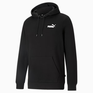 Essentials Small Logo Men's Hoodie, Puma Black, extralarge