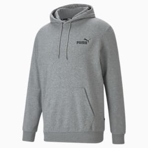 Small Logo Regular Fit Men's Hoodie, Medium Gray Heather, extralarge-IND