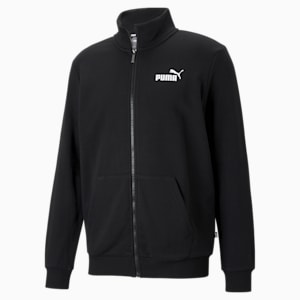 Essentials Regular Fit Men's Track Jacket, Puma Black, extralarge-IND