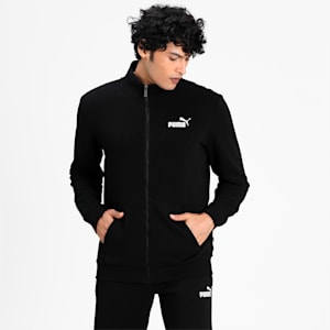 Men's Regular Fit Track Jacket, Puma Black, extralarge-IND