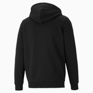 Essentials Full-Zip Logo Hoodie Men, Puma Black, extralarge