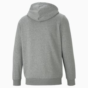 Small Logo Full-Zip Regular Fit Men's Hoodie, Medium Gray Heather, extralarge-IND