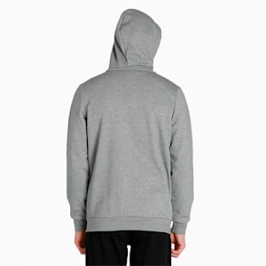 Essentials Small Logo Full-Zip Regular Fit Men's Hoodie, Medium Gray Heather, extralarge-IND