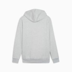 Small Logo Full-Zip Regular Fit Men's Hoodie, Light Gray Heather, extralarge-IND