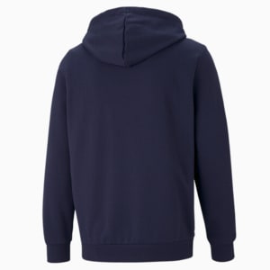 Essentials Full-Zip Logo Men's Hoodie, Peacoat