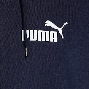 Essentials Small Logo Full-Zip Men's Hoodie, Peacoat