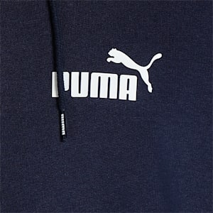 Small Logo Full-Zip Men's Hoodie, Peacoat, extralarge-IND