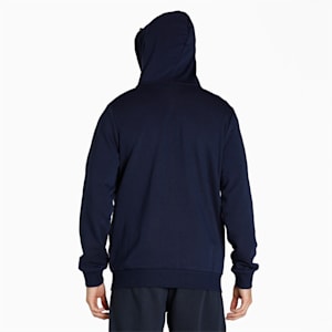 Essentials Small Logo Full-Zip Men's Hoodie, Peacoat