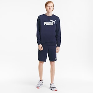Essentials Regular Fit Knitted Men's Shorts, Peacoat, extralarge-IND