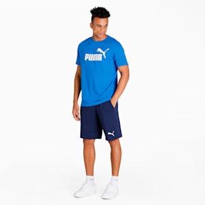 Essentials Regular Fit Knitted Men's Shorts, Peacoat-Cat, extralarge-IND