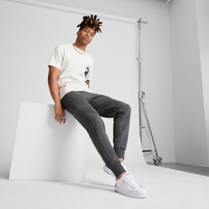 Essentials Logo Men's Sweatpants, Dark Gray Heather, extralarge