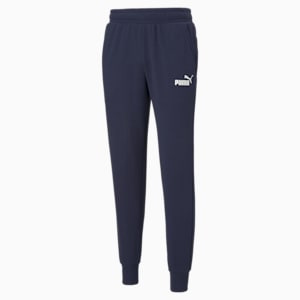 Logo Men's Regular Fit Knitted Sweat Pants, Peacoat, extralarge-IND
