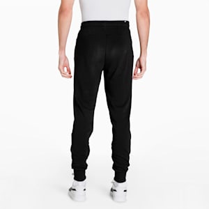 Essentials Logo Regular Fit Knitted Men's Sweat Pants, Puma Black-Cat, extralarge-IND