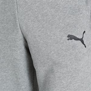 Logo Men's Regular Fit Knitted Sweat Pants, Medium Gray Heather-Cat, extralarge-IND