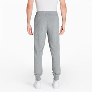 Essentials Logo Regular Fit Knitted Men's Sweat Pants, Medium Gray Heather-Cat, extralarge-IND