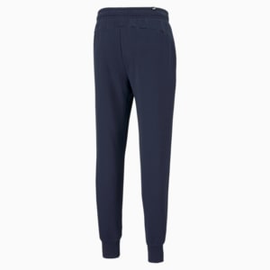 Logo Men's Regular Fit Knitted Sweat Pants, Peacoat-Cat, extralarge-IND