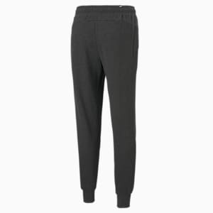 Essentials Logo Regular Fit Knitted Men's Sweat Pants, Dark Gray Heather-Cat, extralarge-IND