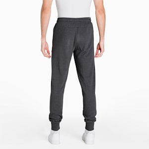 Essentials Logo Regular Fit Knitted Men's Sweat Pants, Dark Gray Heather-Cat, extralarge-IND