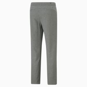 Essentials Logo Regular Fit Knitted Men's Sweat Pants, Medium Gray Heather, extralarge-IND