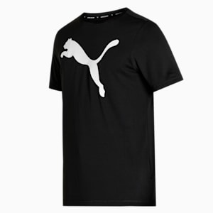 Active Big Logo Regular Fit Men's T-shirt, Puma Black, extralarge-IND