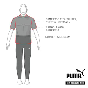 Active Big Logo Regular Fit Men's  T-shirt, Puma White