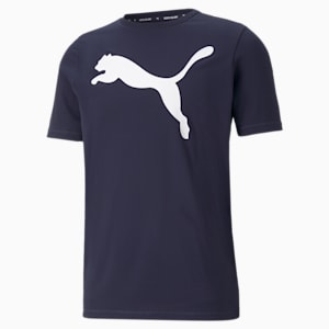 Active Big Logo Regular Fit Men's  T-shirt, Peacoat, extralarge-IND
