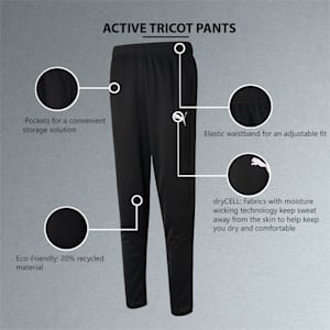Active Tricot Men's Slim Fit Sweat Pants, Puma Black, extralarge-IND