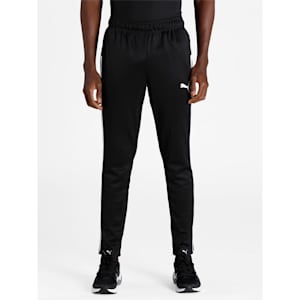 Active Tricot Men's Slim Fit Sweat Pants, Puma Black-Puma White, extralarge-IND