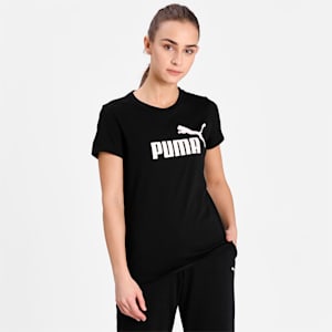 Essentials Logo Regular Fit Women's  T-shirt, Puma Black, extralarge-IND