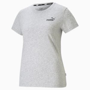 T-shirt à petit logo Essentials, femme, Light Gray Heather, extralarge