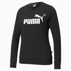 Essentials Logo Women's Sweat Shirt, Puma Black, extralarge-IND