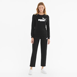 Essentials Logo Regular Fit Women's Sweat Shirt, Puma Black, extralarge-IND