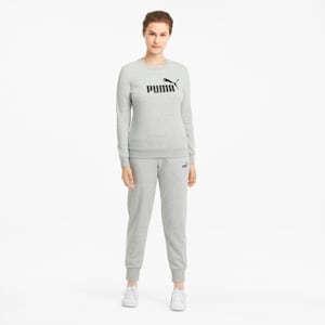 Essentials Logo Regular Fit Women's Sweat Shirt, Light Gray Heather