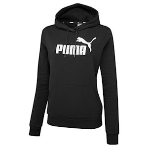 Essentials Logo Women's Hoodie, Puma Black