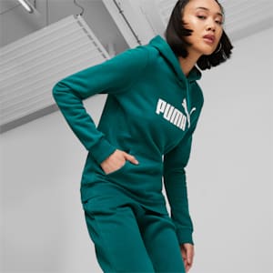 Essentials Logo FL Women's Hoodie, Malachite, extralarge-GBR