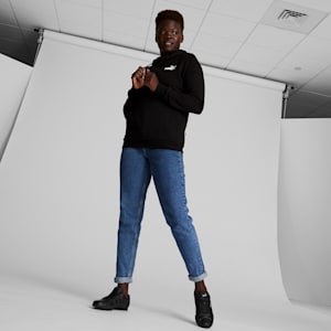 Sudadera con capucha para mujer Essentials Small Logo, Puma Black, extralarge
