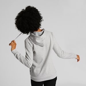 Sudadera con capucha para mujer Essentials Small Logo, Light Gray Heather, extralarge