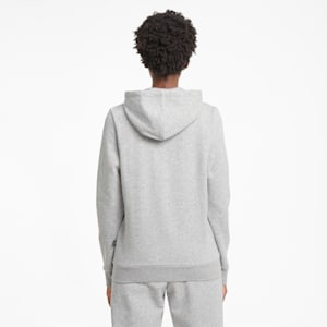 Essentials Full-Zip Women's Hoodie, Light Gray Heather, extralarge