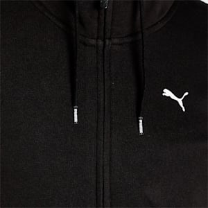 Essentials Full-Zip Regular Fit Women's Hoodie, Puma Black-CAT